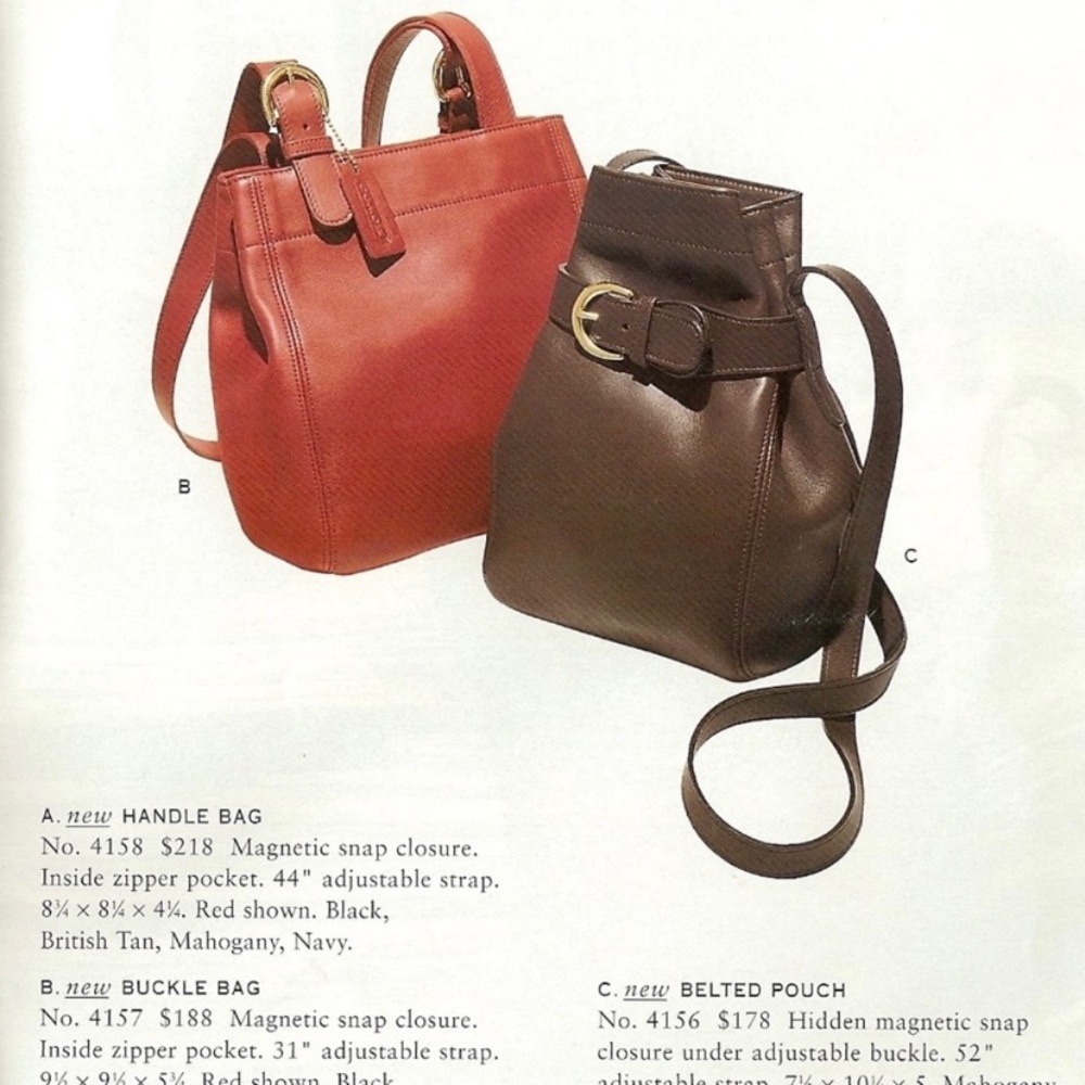 Vintage 90’s Coach #4157 Buckle Bag